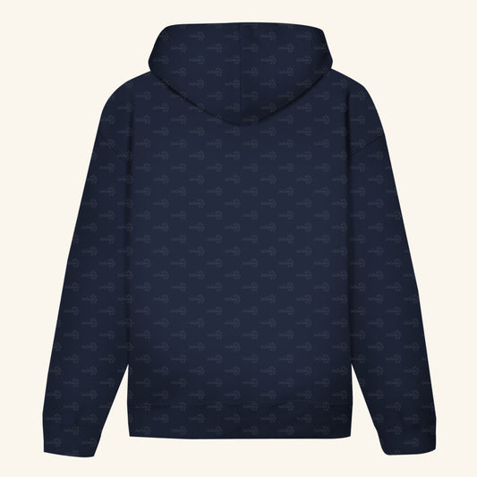 Unisex Bio Hoodie mit Bauchtasche | Ceylon-Lanzenotter Craspedocephalus trigonocephalus