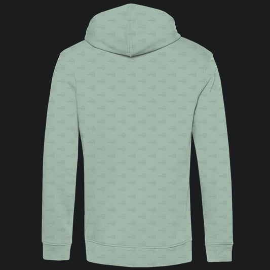 Herren Bio Hoodie mit Seitentaschen | Mondmotte Luna Moth Actias luna