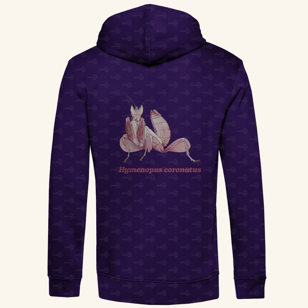 Herren Bio Hoodie mit Seitentaschen | Orchideenmantis orchid mantis Hymenopus coronatus