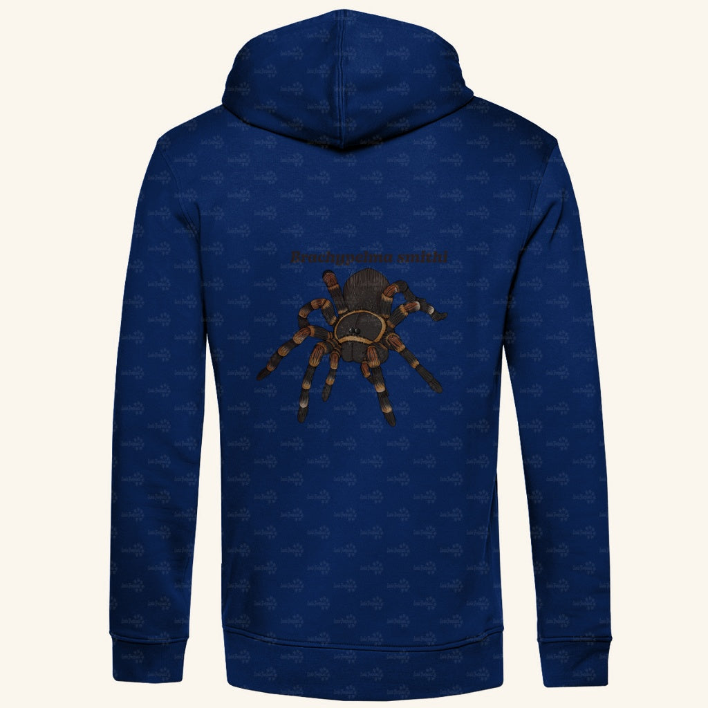 Herren Bio Hoodie mit Seitentaschen | Rotknie Vogelspinne Weiblich Brachypelma smithi