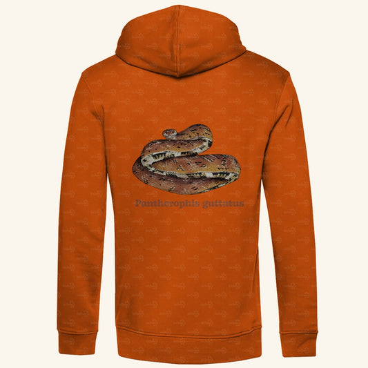 Herren Bio Hoodie mit Seitentaschen | Kornnatter Cornsnake Pantherophis guttatus