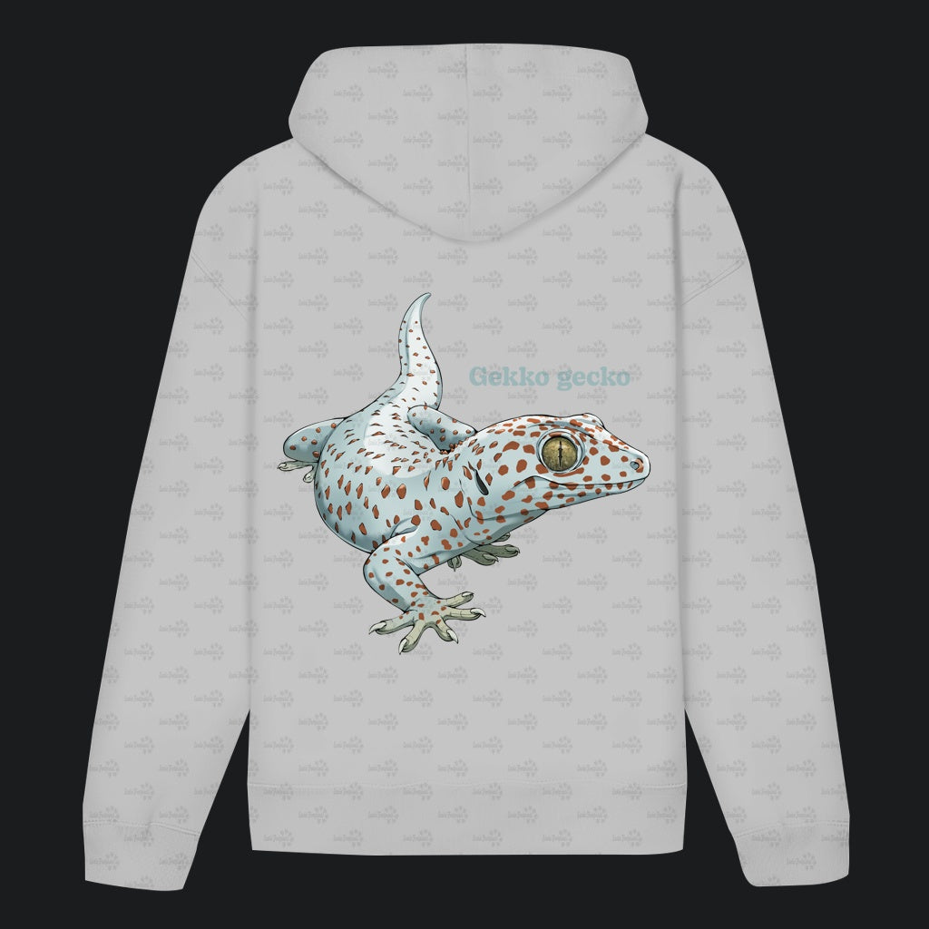 Unisex Bio Hoodie mit Bauchtasche | Tokeh Gecko Gekko gecko