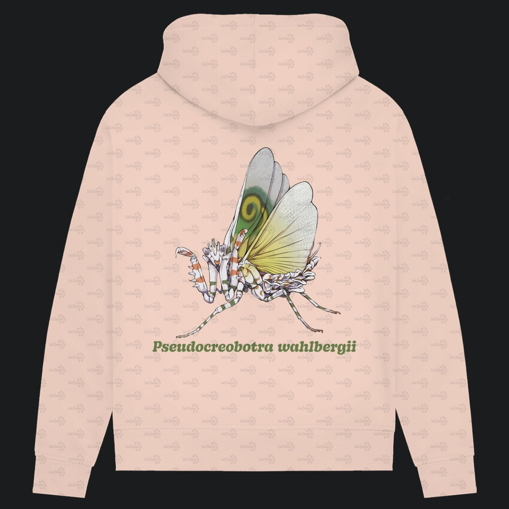 Damen Bio Hoodie mit Seitentaschen | Afrikanische Blütenmantis Pseudocreobotra wahlbergii