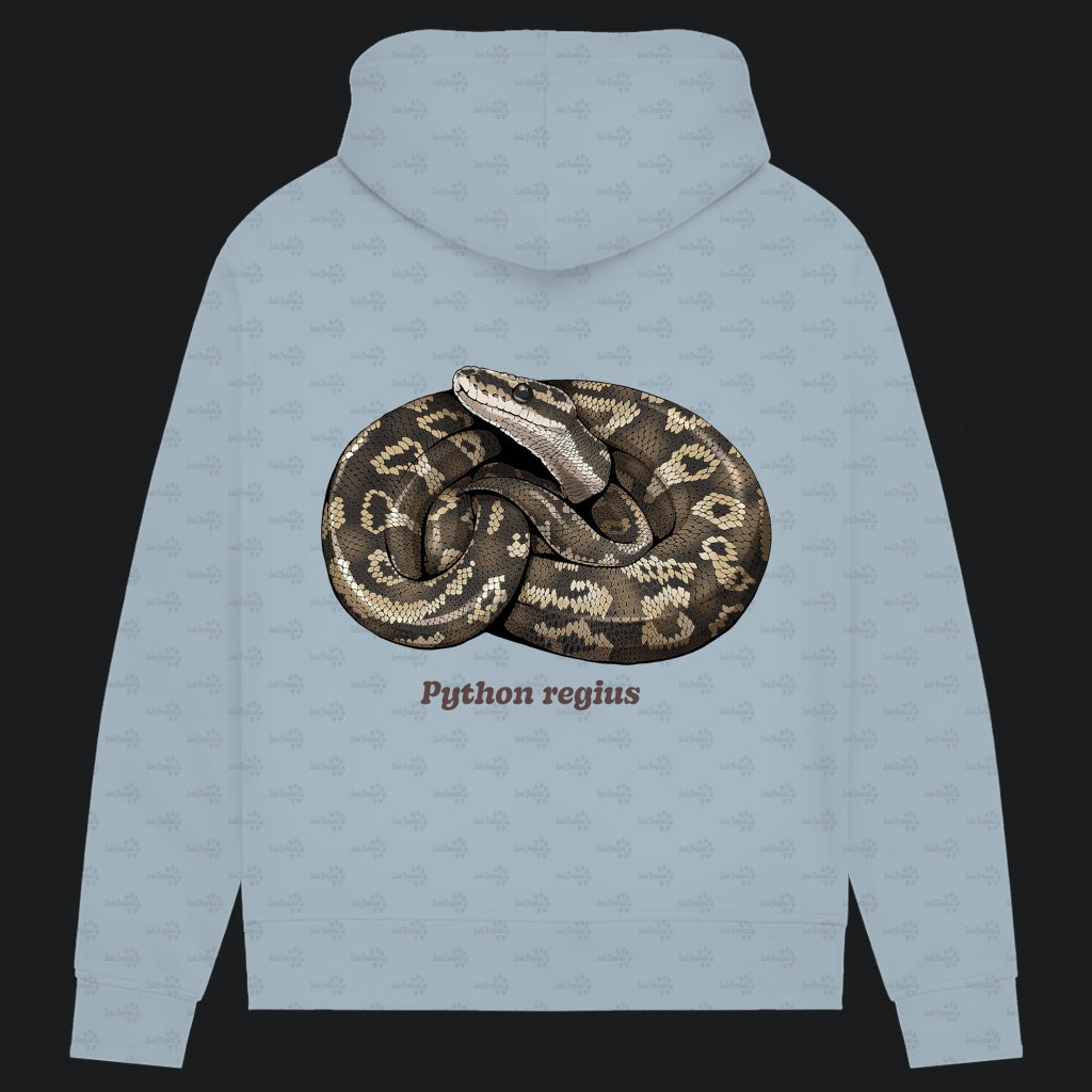 Damen Bio Hoodie mit Seitentaschen | Königspython Ballpython Python regius