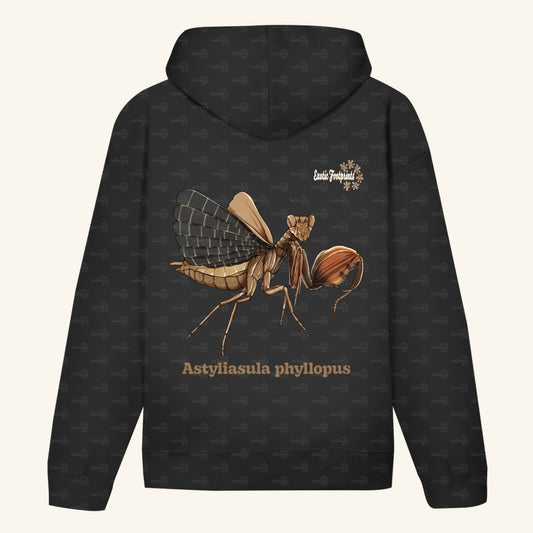 Unisex Bio Hoodie mit Bauchtasche | Riesenboxermantis Astyliasula phyllopus