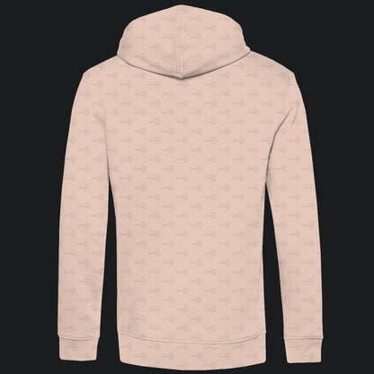 Herren Bio Hoodie mit Seitentaschen | Schriftzug Terraristik Grau Grün
