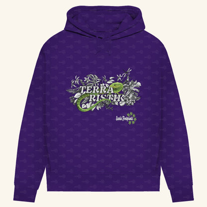 Damen Bio Hoodie mit Seitentaschen | Terraristik Grau Grün