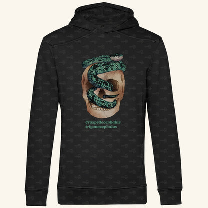 Herren Bio Hoodie Ceylon-Lanzenotter  Craspedocephalus trigonocephalus