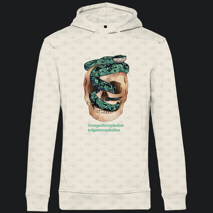 Herren Bio Hoodie Ceylon-Lanzenotter  Craspedocephalus trigonocephalus