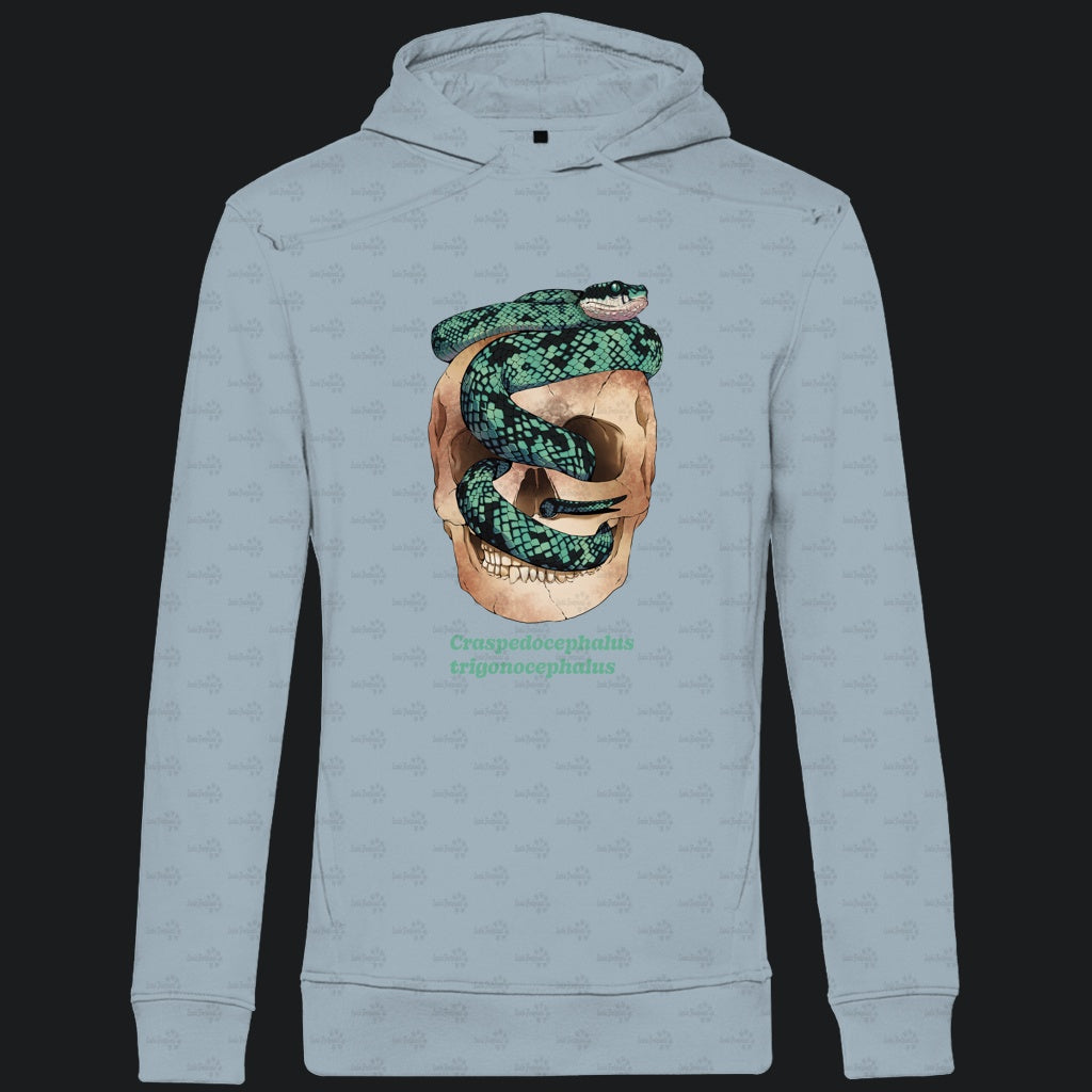 Herren Bio Hoodie Ceylon-Lanzenotter  Craspedocephalus trigonocephalus