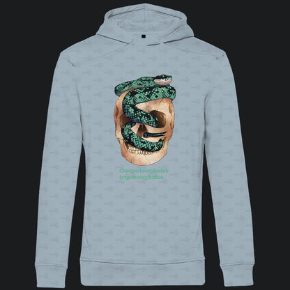 Herren Bio Hoodie Ceylon-Lanzenotter  Craspedocephalus trigonocephalus
