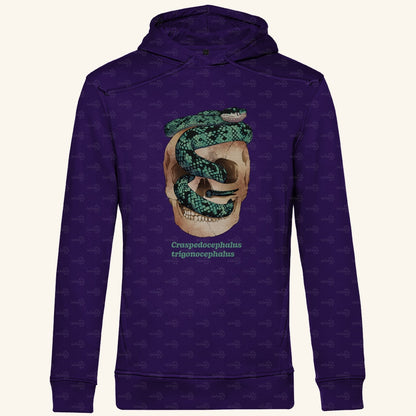 Herren Bio Hoodie Ceylon-Lanzenotter  Craspedocephalus trigonocephalus