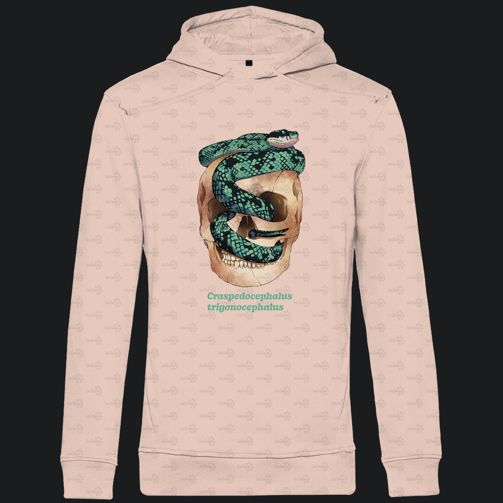 Herren Bio Hoodie Ceylon-Lanzenotter  Craspedocephalus trigonocephalus