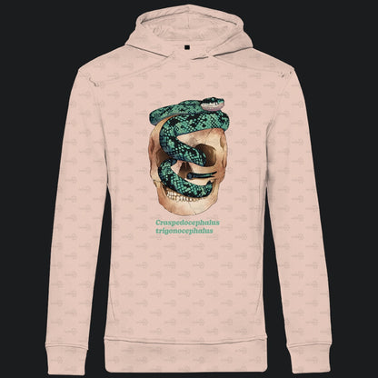 Herren Bio Hoodie Ceylon-Lanzenotter  Craspedocephalus trigonocephalus