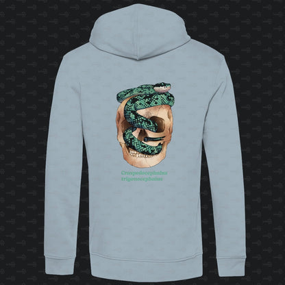 Herren Bio Hoodie  mit Seitentaschen | Ceylon-Lanzenotter  Craspedocephalus trigonocephalus