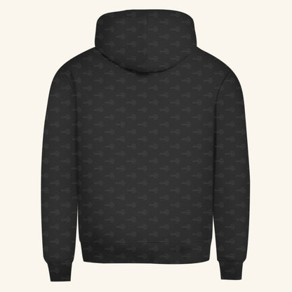 Herren Bio Hoodie mit Seitentaschen | Kronengecko | Crested Gecko | Correlophus ciliatus