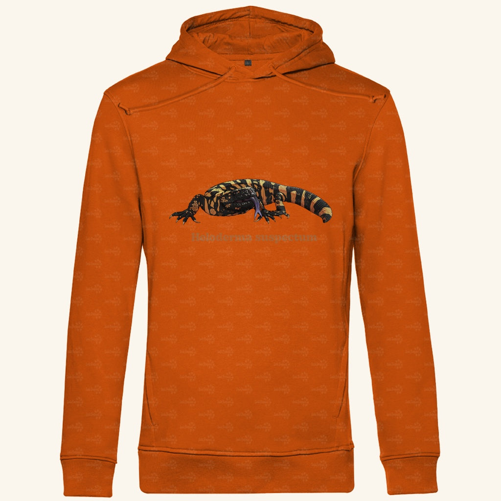 Herren  Bio mit Seitentaschen Hoodie | Krustenechse Gila Monster  Heloderma suspectum