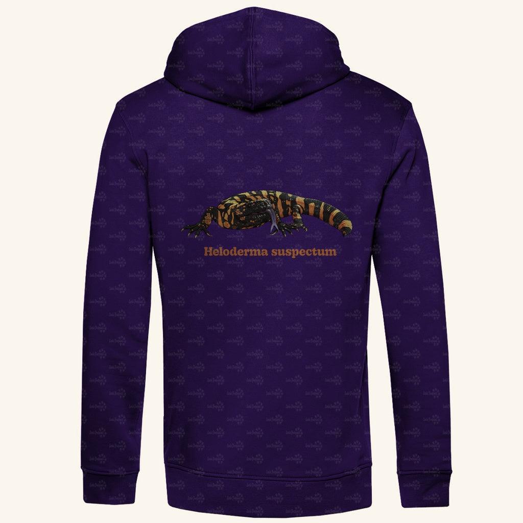 Herren  Bio mit Seitentaschen Hoodie | Krustenechse Gila Monster  Heloderma suspectum