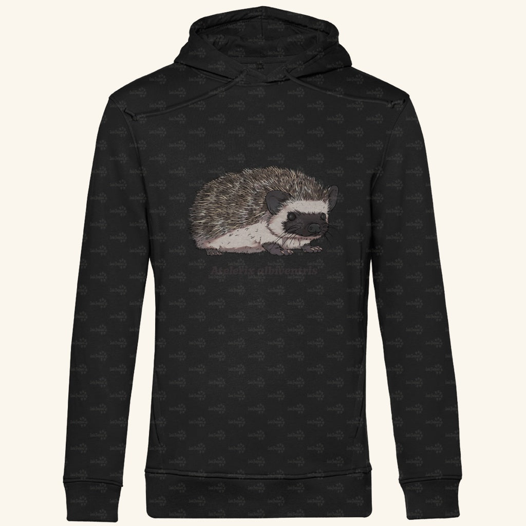 Herren Premium Bio Hoodie mit Seitentaschen | Afrikanischer Weißbauchigel Atelerix albiventris