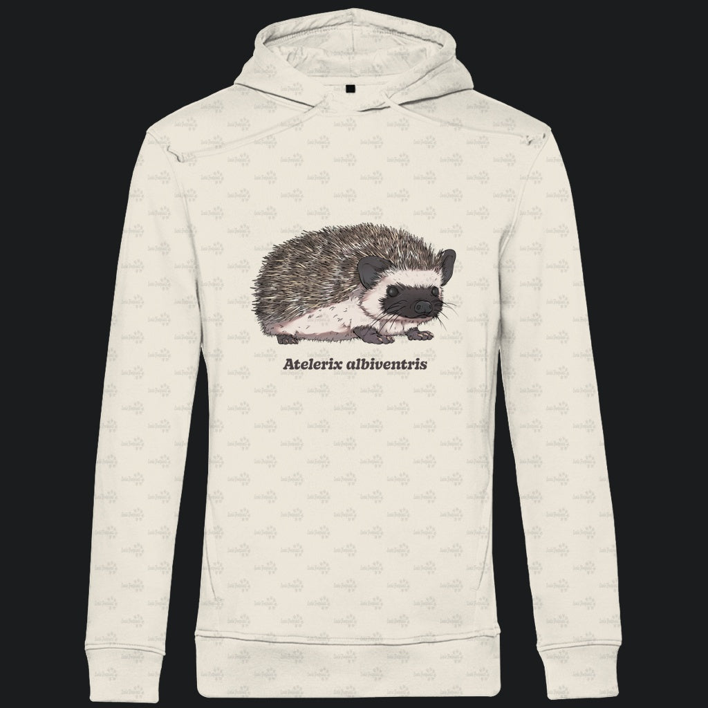 Herren Premium Bio Hoodie mit Seitentaschen | Afrikanischer Weißbauchigel Atelerix albiventris