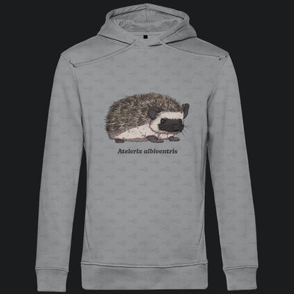 Herren Premium Bio Hoodie mit Seitentaschen | Afrikanischer Weißbauchigel Atelerix albiventris