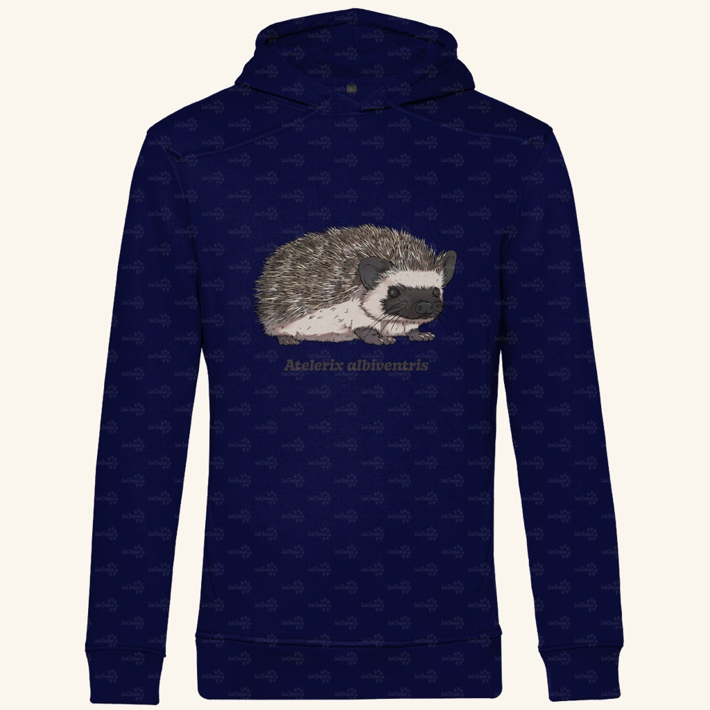 Herren Premium Bio Hoodie mit Seitentaschen | Afrikanischer Weißbauchigel Atelerix albiventris