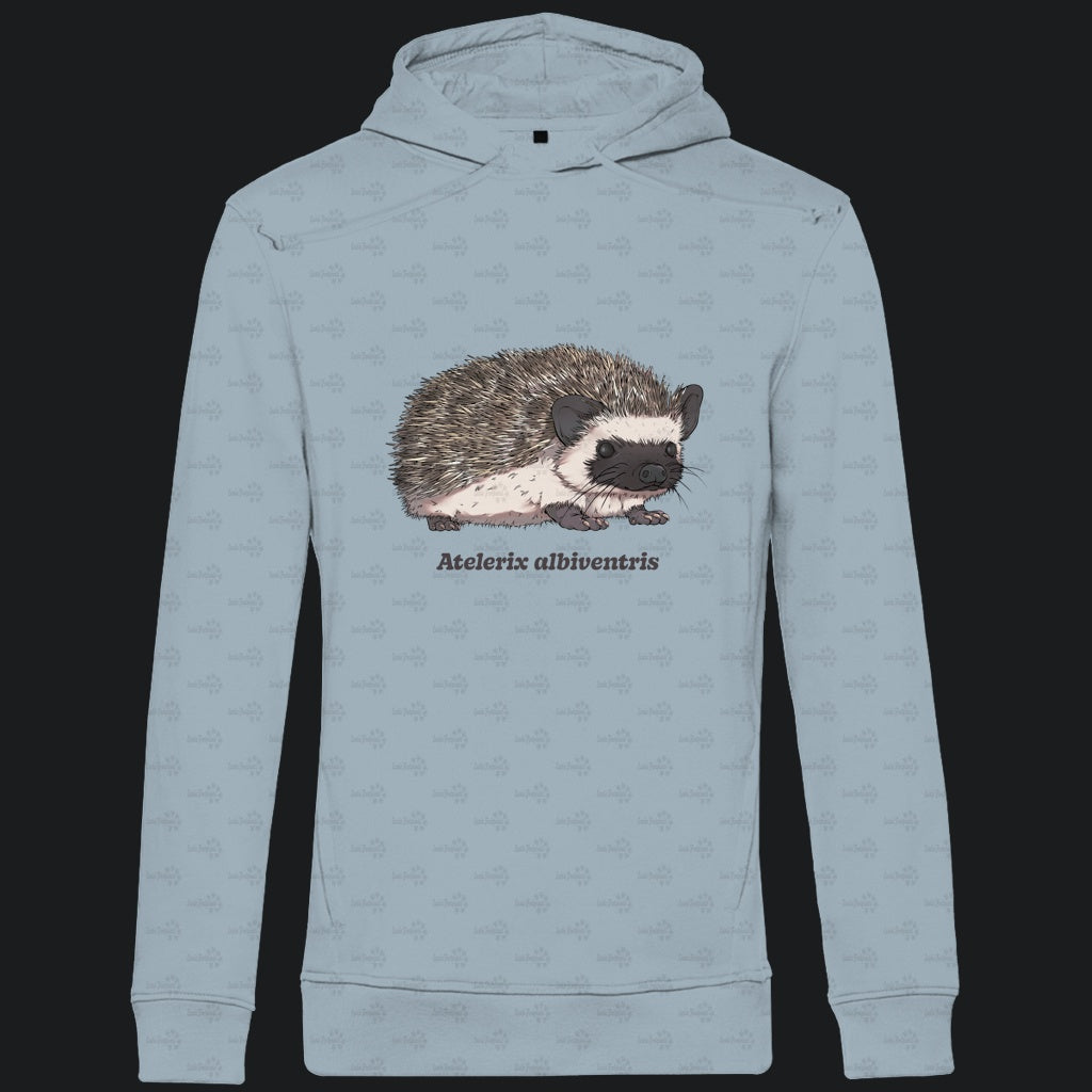 Herren Premium Bio Hoodie mit Seitentaschen | Afrikanischer Weißbauchigel Atelerix albiventris