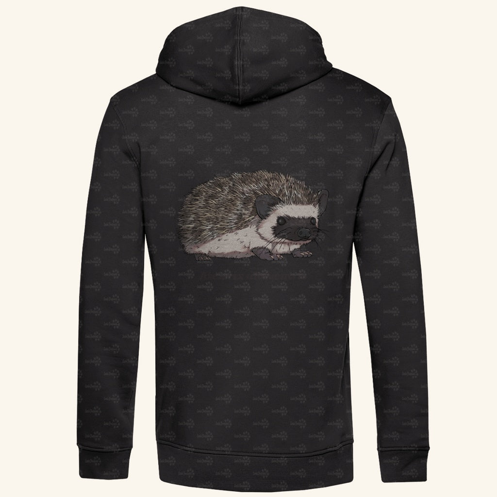 Herren Premium Bio Hoodie mit Seitentaschen | Afrikanischer Weißbauchigel Atelerix albiventris