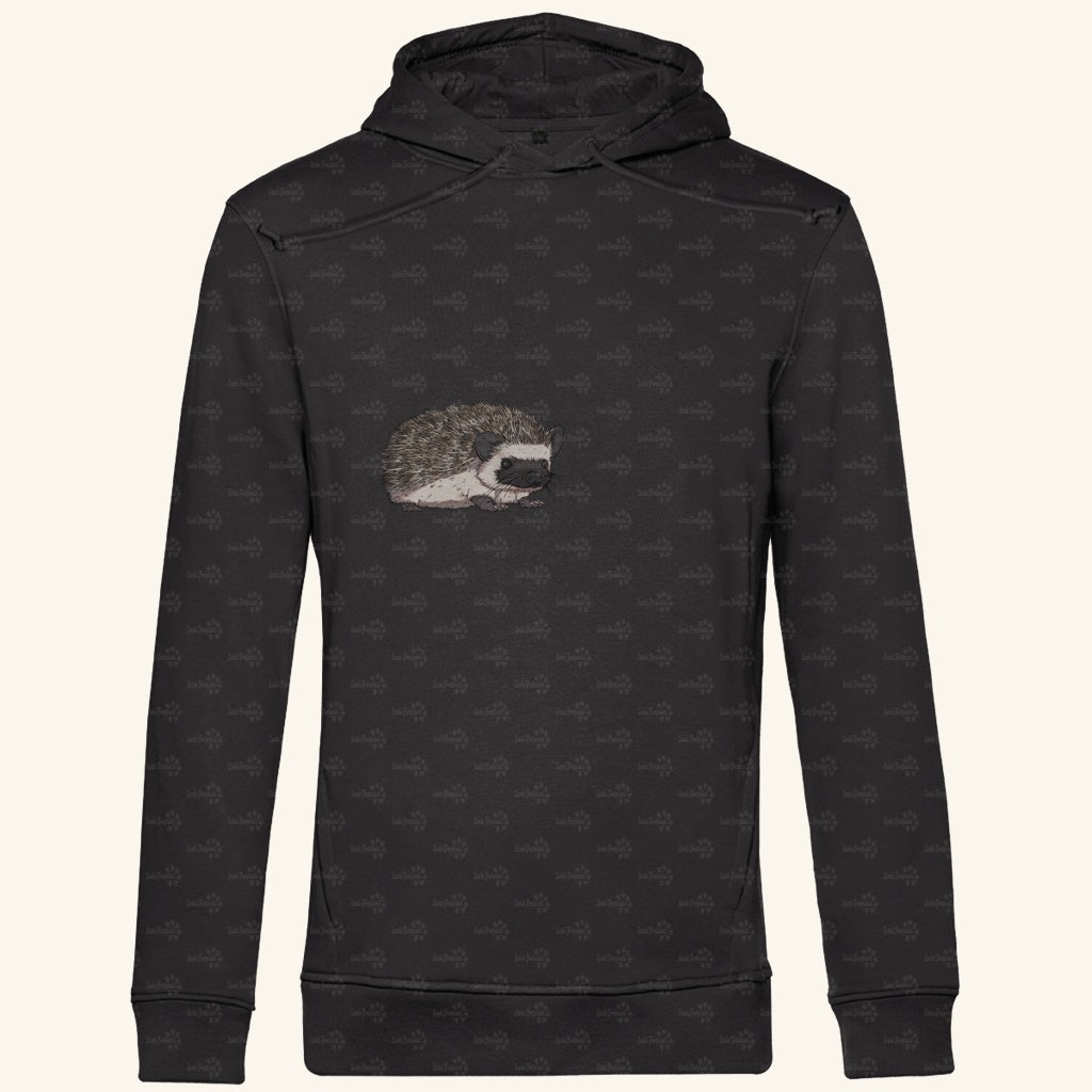Herren Premium Bio Hoodie mit Seitentaschen | Afrikanischer Weißbauchigel Atelerix albiventris