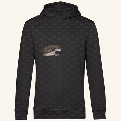 Herren Premium Bio Hoodie mit Seitentaschen | Afrikanischer Weißbauchigel Atelerix albiventris