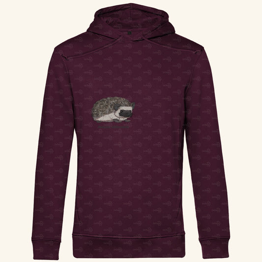 Herren Premium Bio Hoodie mit Seitentaschen | Afrikanischer Weißbauchigel Atelerix albiventris