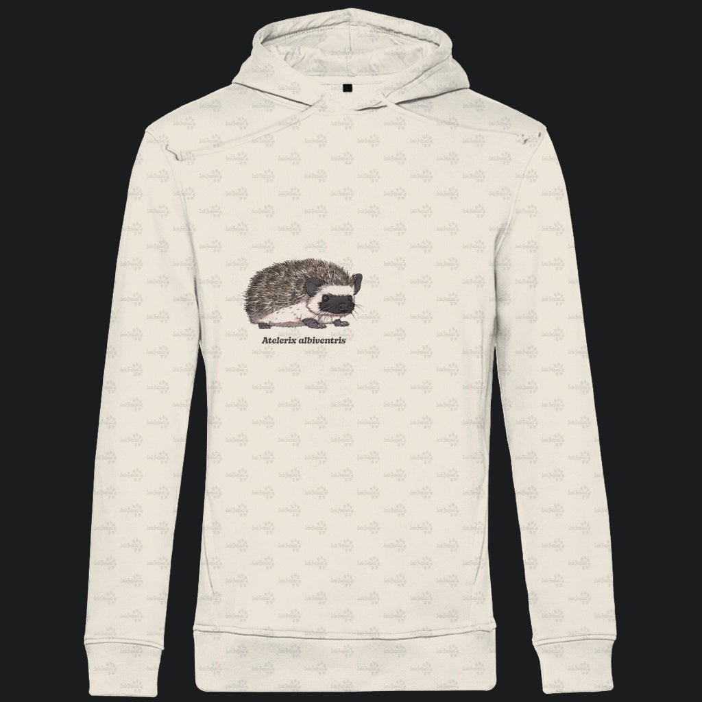 Herren Premium Bio Hoodie mit Seitentaschen | Afrikanischer Weißbauchigel Atelerix albiventris