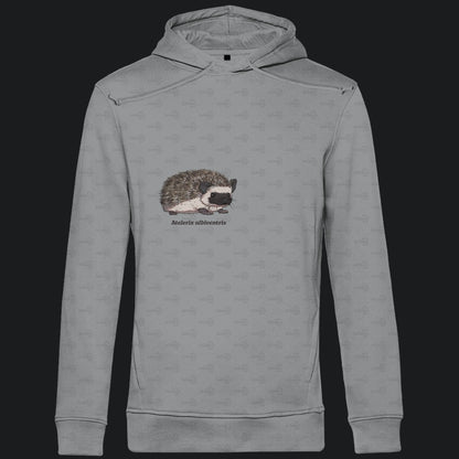 Herren Premium Bio Hoodie mit Seitentaschen | Afrikanischer Weißbauchigel Atelerix albiventris