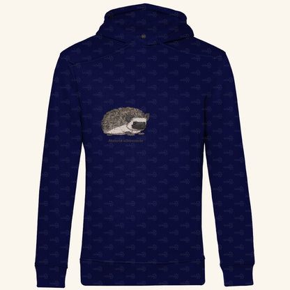 Herren Premium Bio Hoodie mit Seitentaschen | Afrikanischer Weißbauchigel Atelerix albiventris