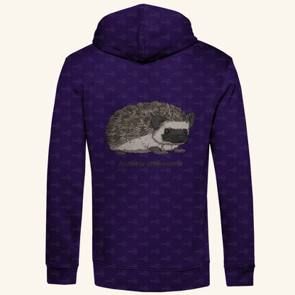 Herren Premium Bio Hoodie mit Seitentaschen | Afrikanischer Weißbauchigel Atelerix albiventris