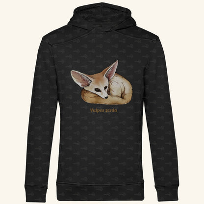 Herren Bio Hoodie mit Seitentaschen | Wüstenfuchs Fennek Vulpes zerda