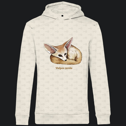 Herren Bio Hoodie mit Seitentaschen | Wüstenfuchs Fennek Vulpes zerda