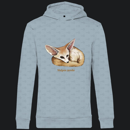Herren Bio Hoodie mit Seitentaschen | Wüstenfuchs Fennek Vulpes zerda