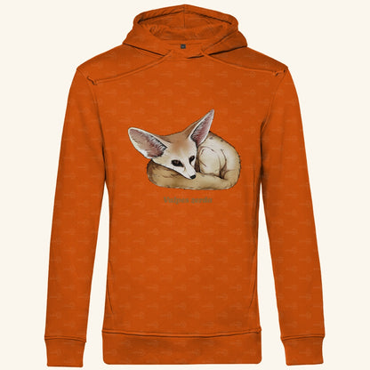 Herren Bio Hoodie mit Seitentaschen | Wüstenfuchs Fennek Vulpes zerda