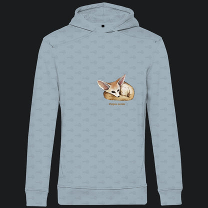 Herren Bio Hoodie mit Seitentaschen | Wüstenfuchs Fennek Vulpes zerda