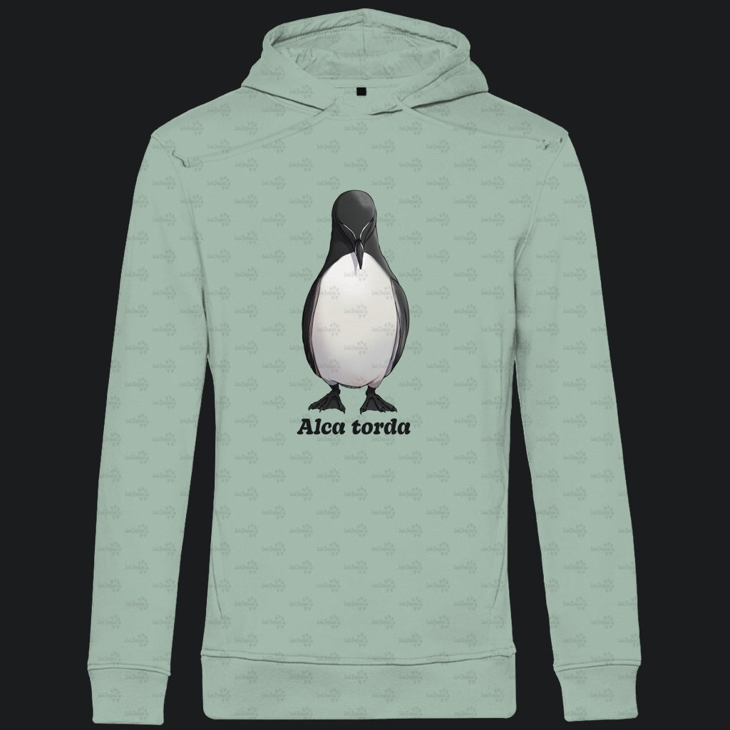 Herren Premium Bio Hoodie mit Seitentaschen | Tordalk Razorbill Alca torda