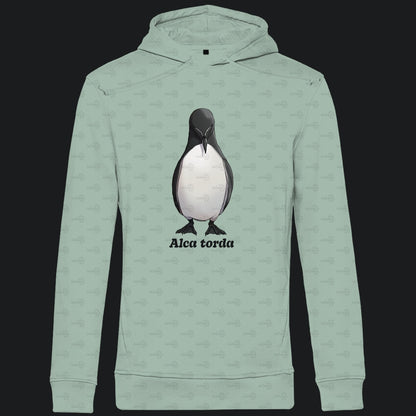 Herren Premium Bio Hoodie mit Seitentaschen | Tordalk Razorbill Alca torda