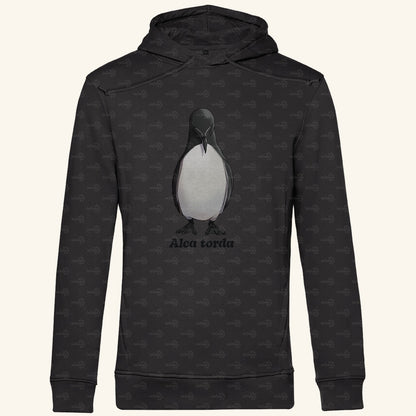 Herren Premium Bio Hoodie mit Seitentaschen | Tordalk Razorbill Alca torda