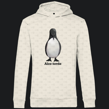 Herren Premium Bio Hoodie mit Seitentaschen | Tordalk Razorbill Alca torda