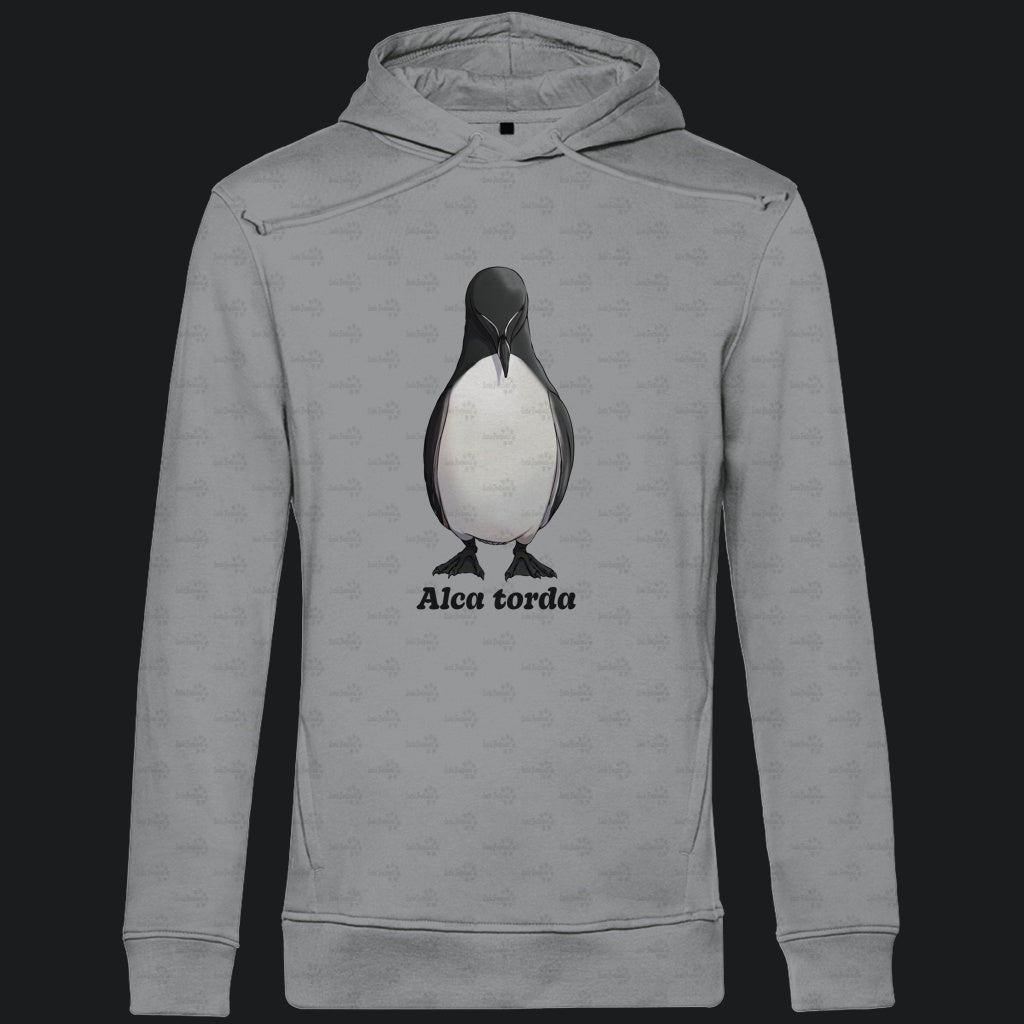 Herren Premium Bio Hoodie mit Seitentaschen | Tordalk Razorbill Alca torda