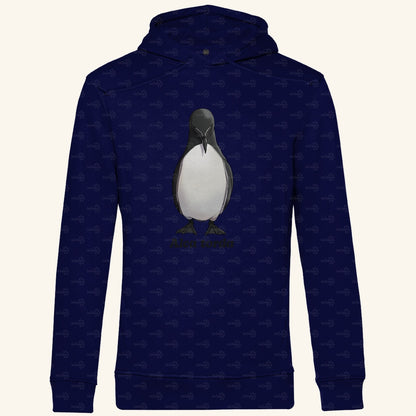 Herren Premium Bio Hoodie mit Seitentaschen | Tordalk Razorbill Alca torda