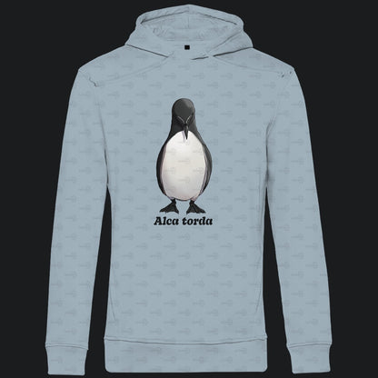 Herren Premium Bio Hoodie mit Seitentaschen | Tordalk Razorbill Alca torda