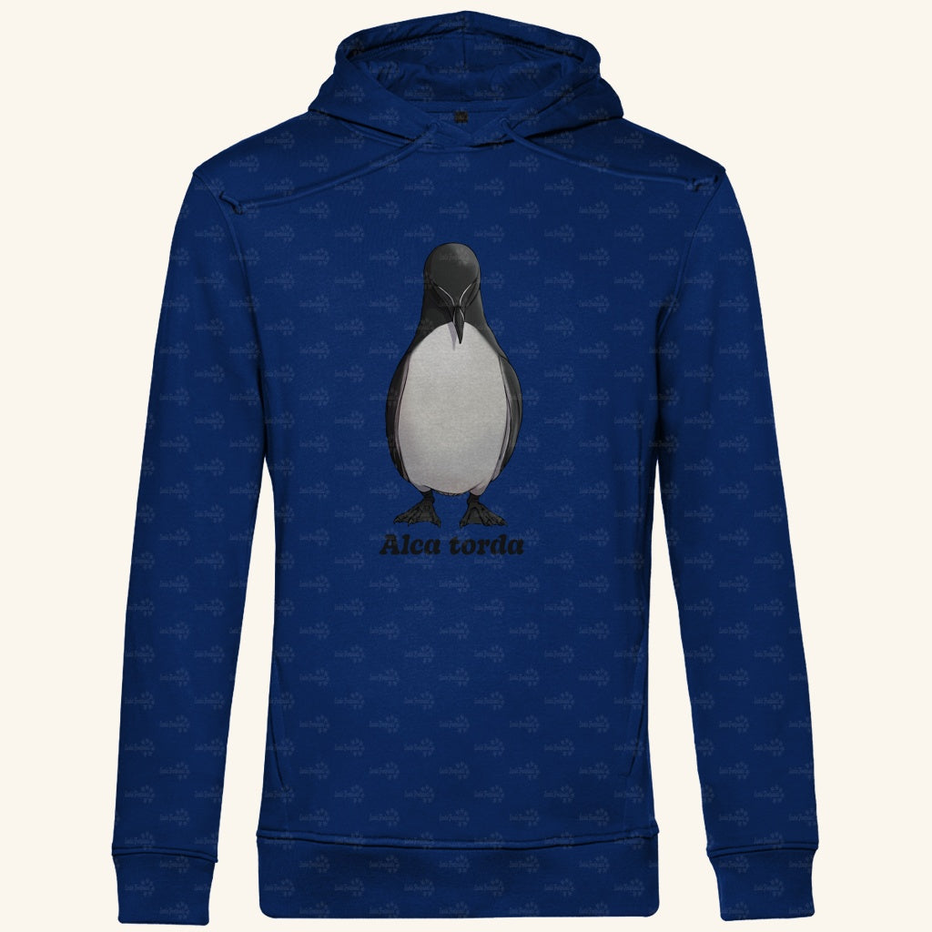 Herren Premium Bio Hoodie mit Seitentaschen | Tordalk Razorbill Alca torda