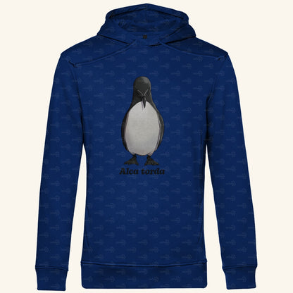 Herren Premium Bio Hoodie mit Seitentaschen | Tordalk Razorbill Alca torda