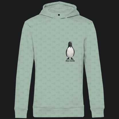 Herren Premium Bio Hoodie mit Seitentaschen | Tordalk Razorbill Alca torda